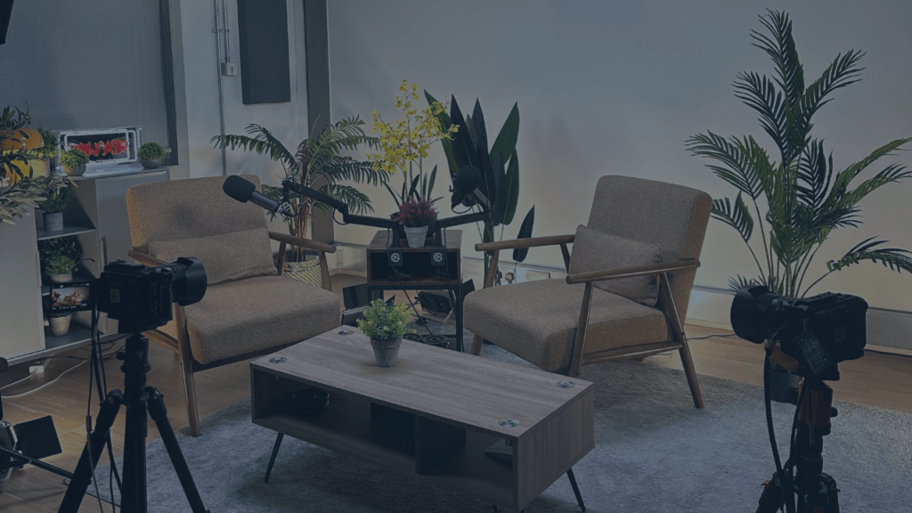 Distinctly Discuss podcast studio