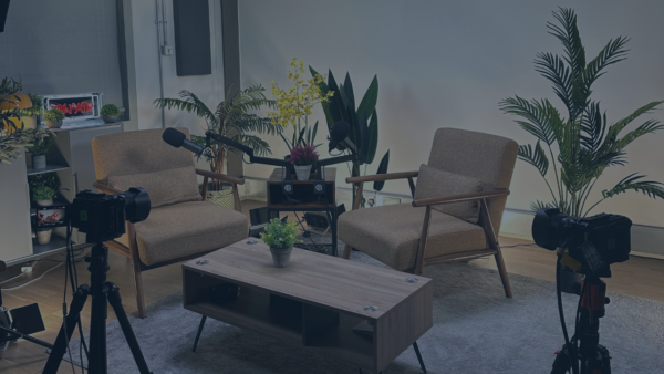 Distinctly Discuss podcast studio